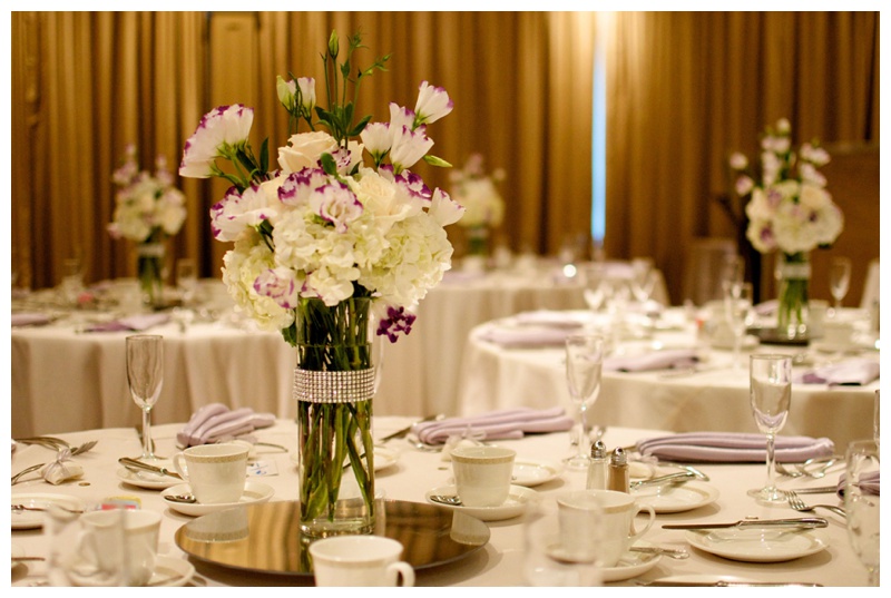 WESTWOOD COUNTRY CLUB GOLD AND PURPLE WEDDING RECEPTION