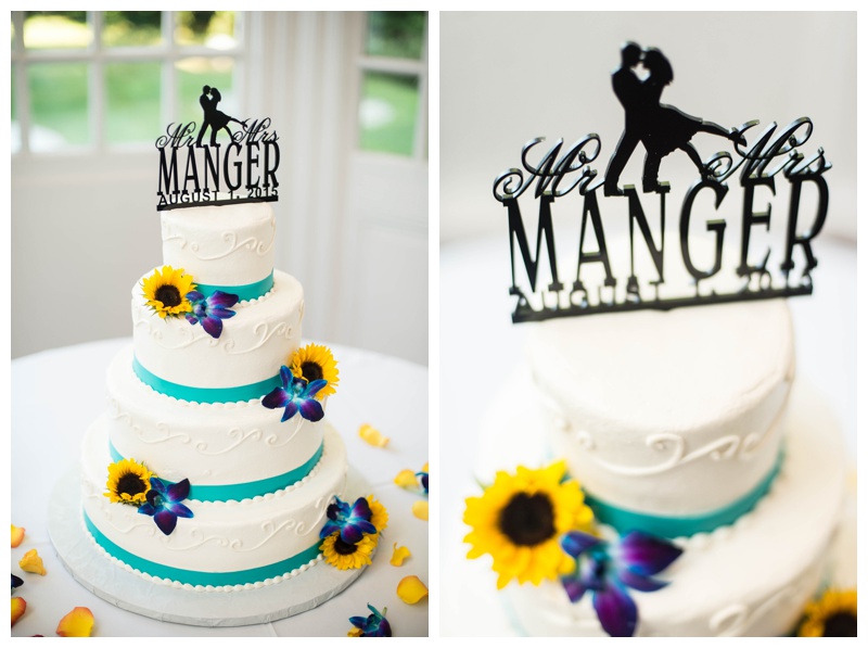 grey rock mansion wedding cake