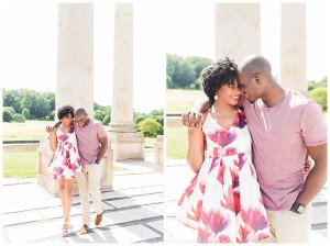 national arboretum engagement photos