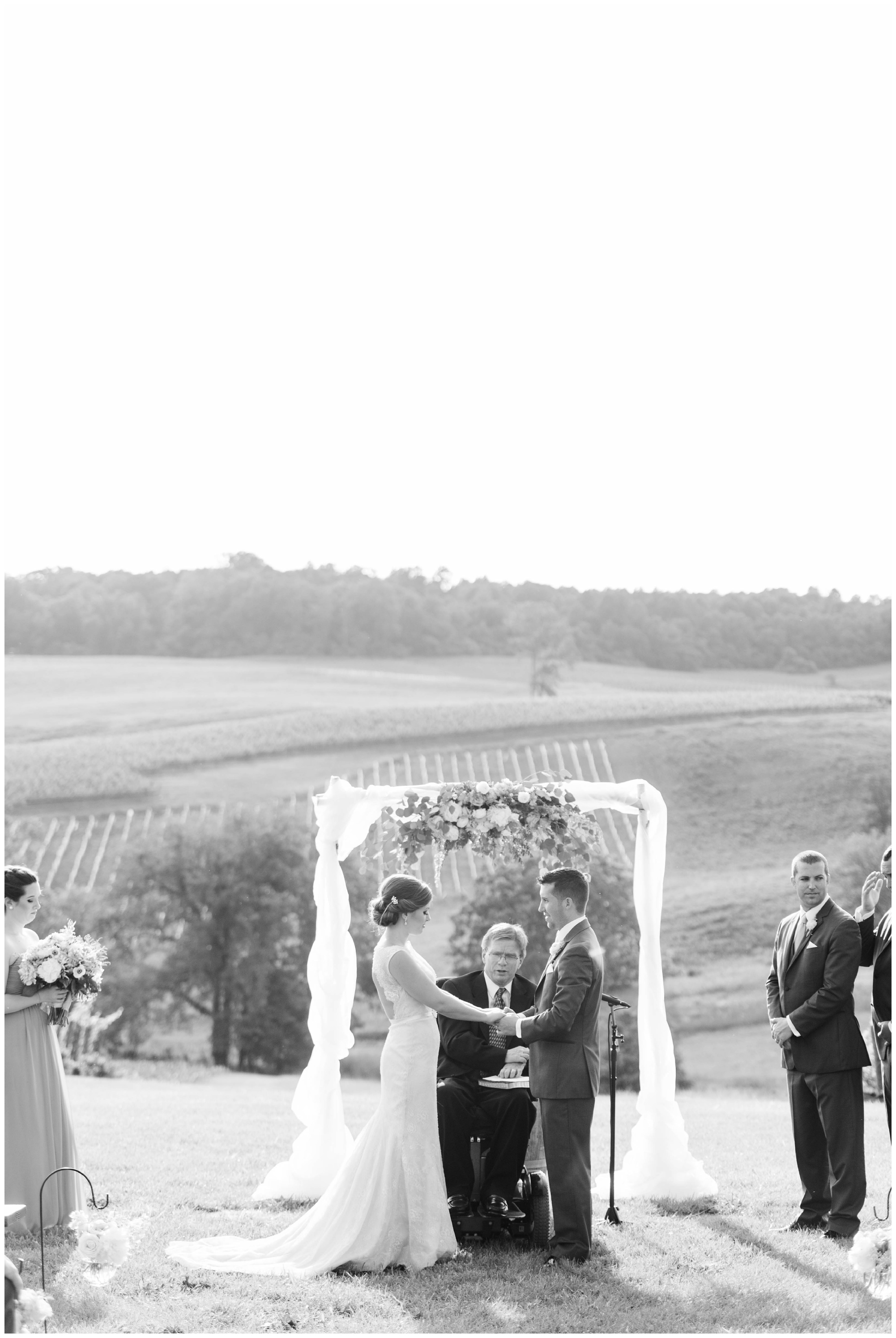 stone tower winery wedding ceremony pictures