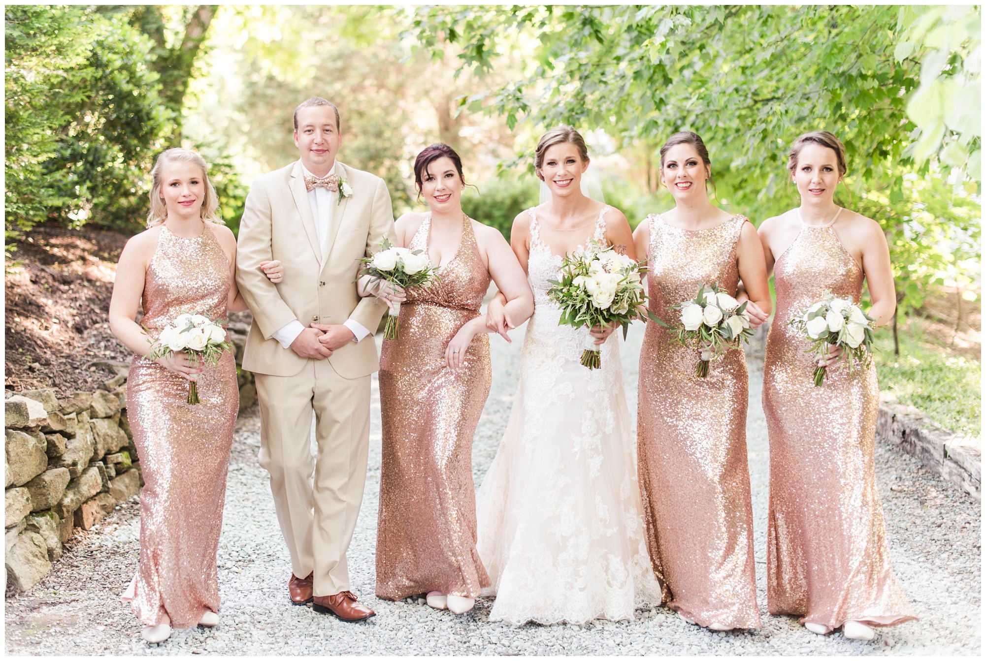  Rose Gold & Greenery Wedding at The Mill At Fine Creek Wedding | S&D Photography