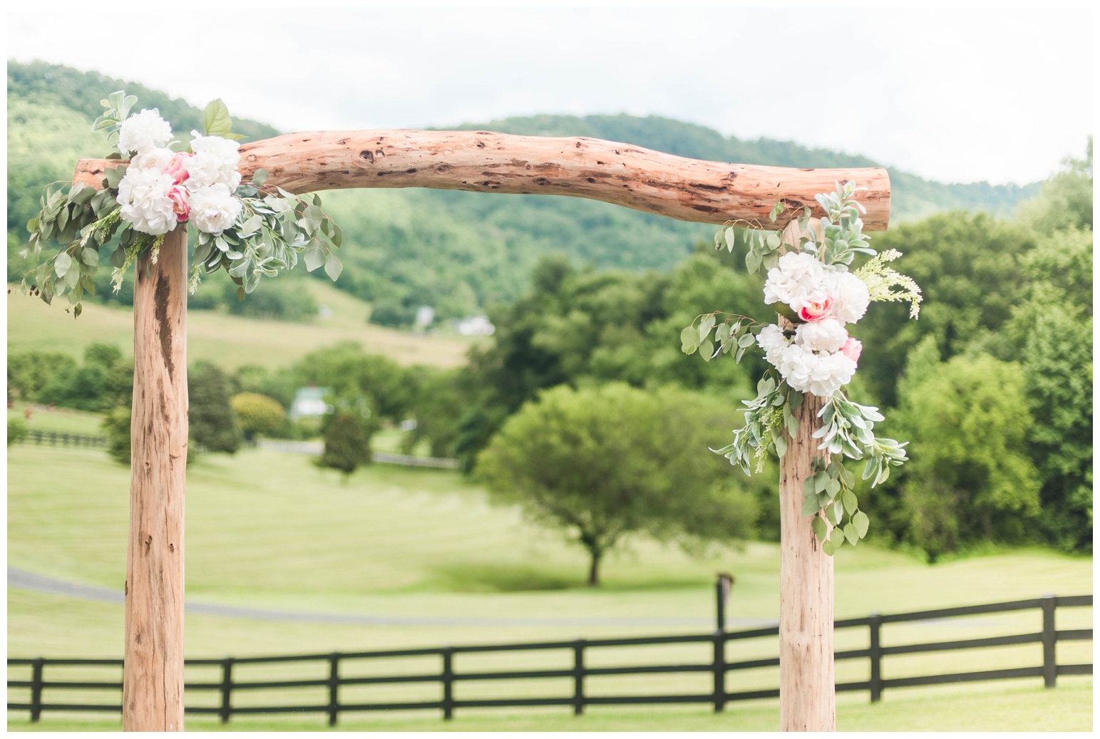 Rustic Peach & Pink Charlottesville Virginia Farm Wedding