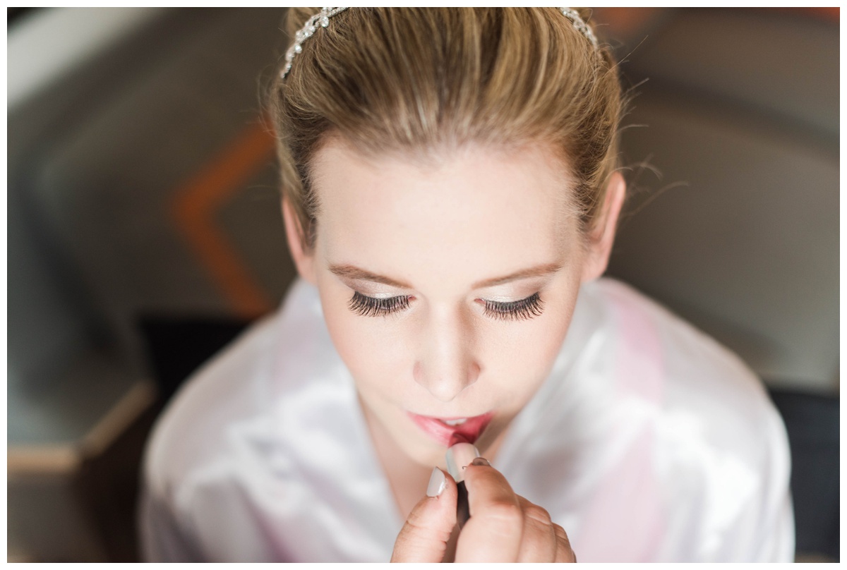 Naval Academy Fall Wedding in Annapolis, MD bridal makeup artist and getting ready 