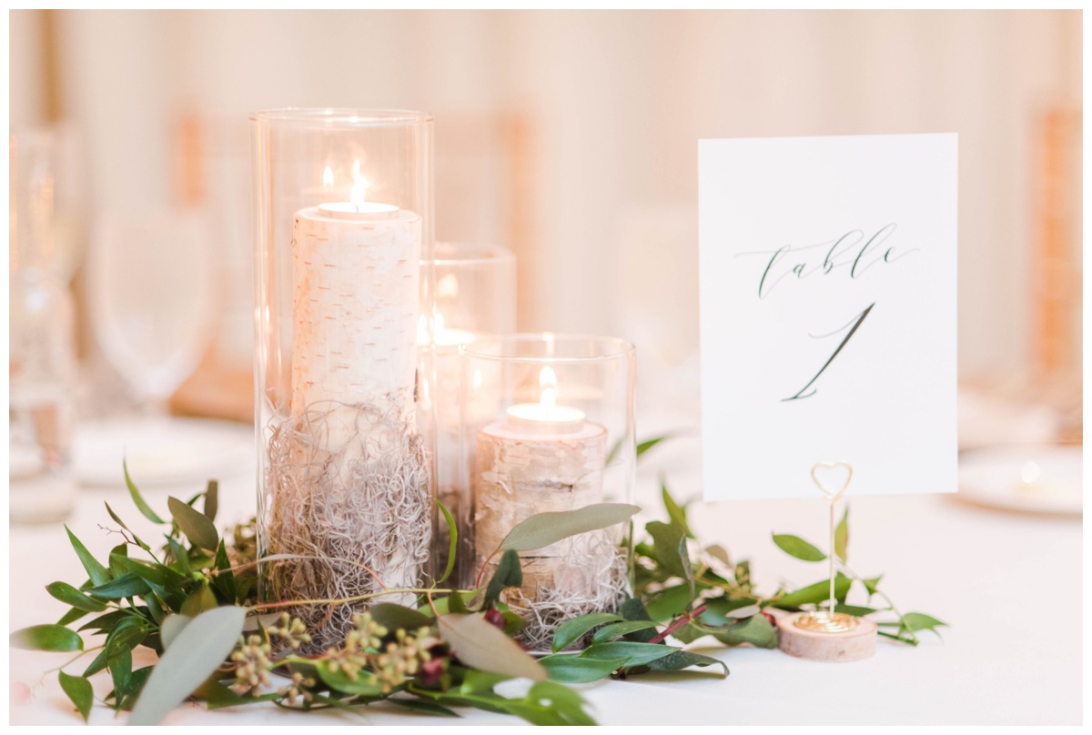 Annapolis wedding navy academy wedding rustic forest-inspired table setting