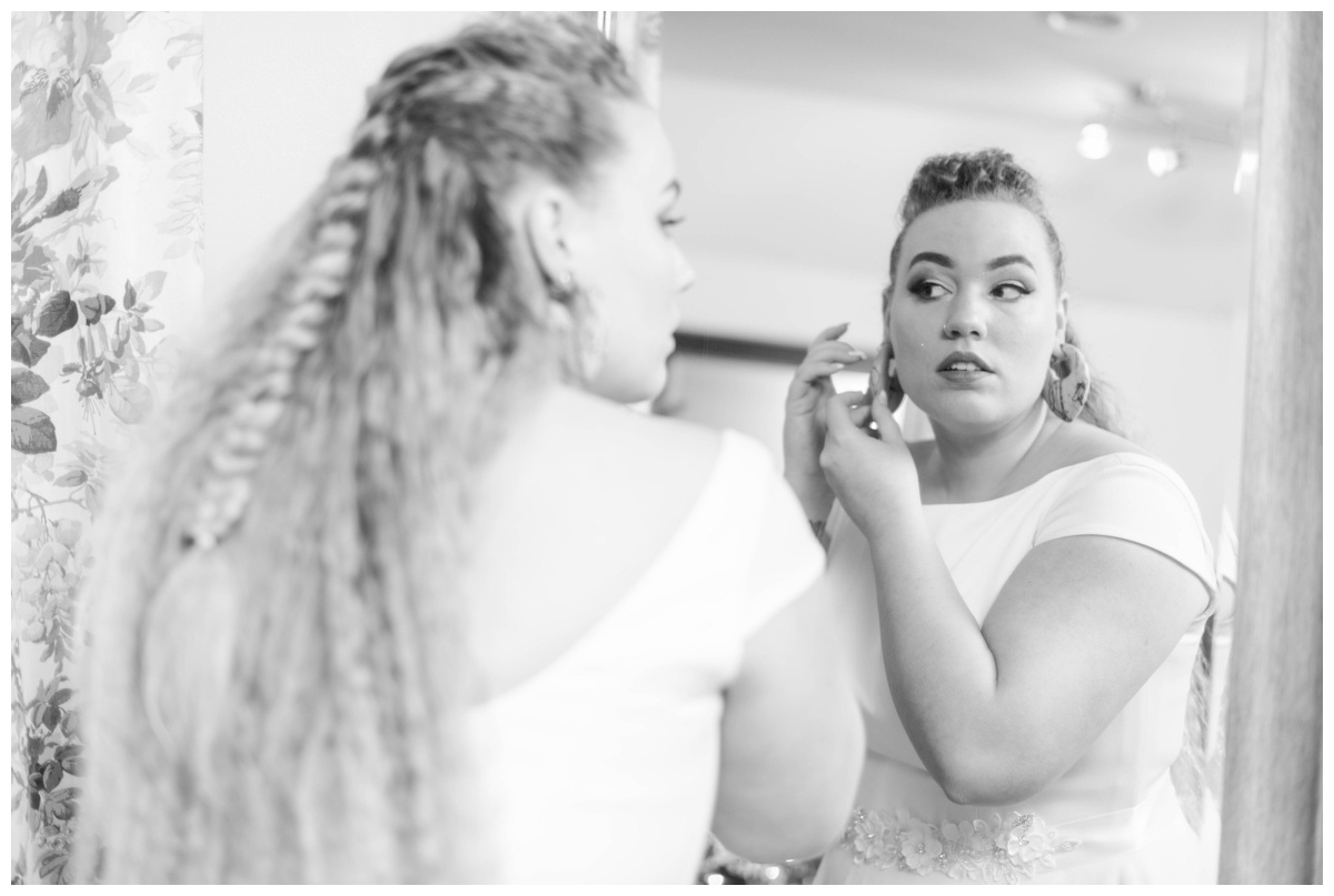 garden party inspired winter wedding the mill at fine creek wedding venue bridal portrait getting ready photo bridal makeup