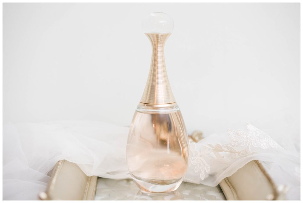 rustic vintage inspired wedding Charlottesville B & B fall Wedding womens dior perfume closeup
