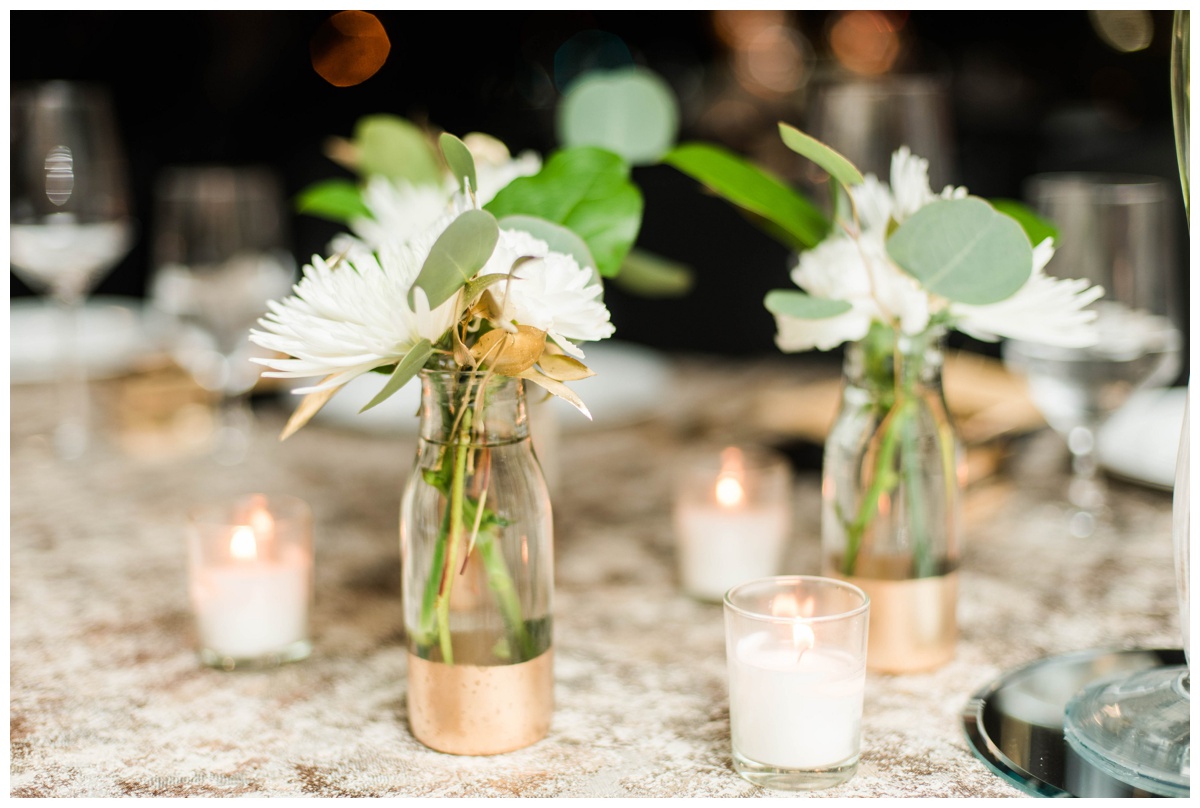 classic new years eve wedding richmond virginia table scape flower centerpieces with candles inspiration rva wedding venue redskins training center events rva wedding photographer