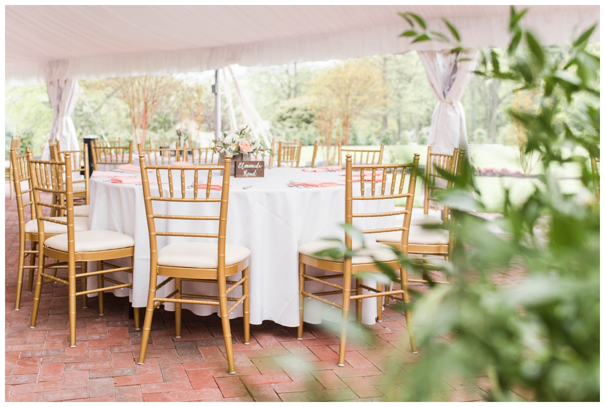 coral wedding ideas sarah & dave photography coral wedding reception decor outdoor tent gold chivalri chairs belmont manor wedding spring garden inspired