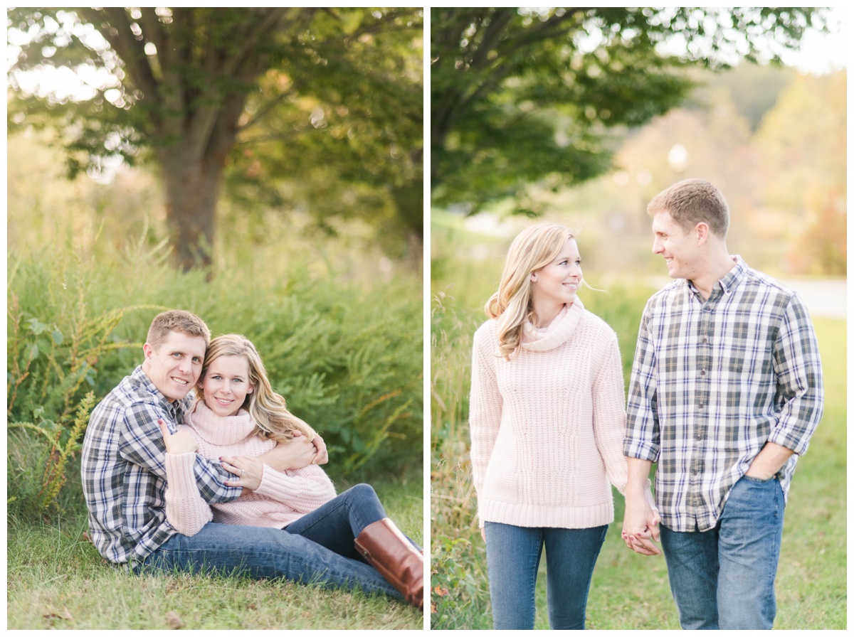 quiet waters park engagement in annapolis in the fall by annapolis wedding photographer sarah & dave photography