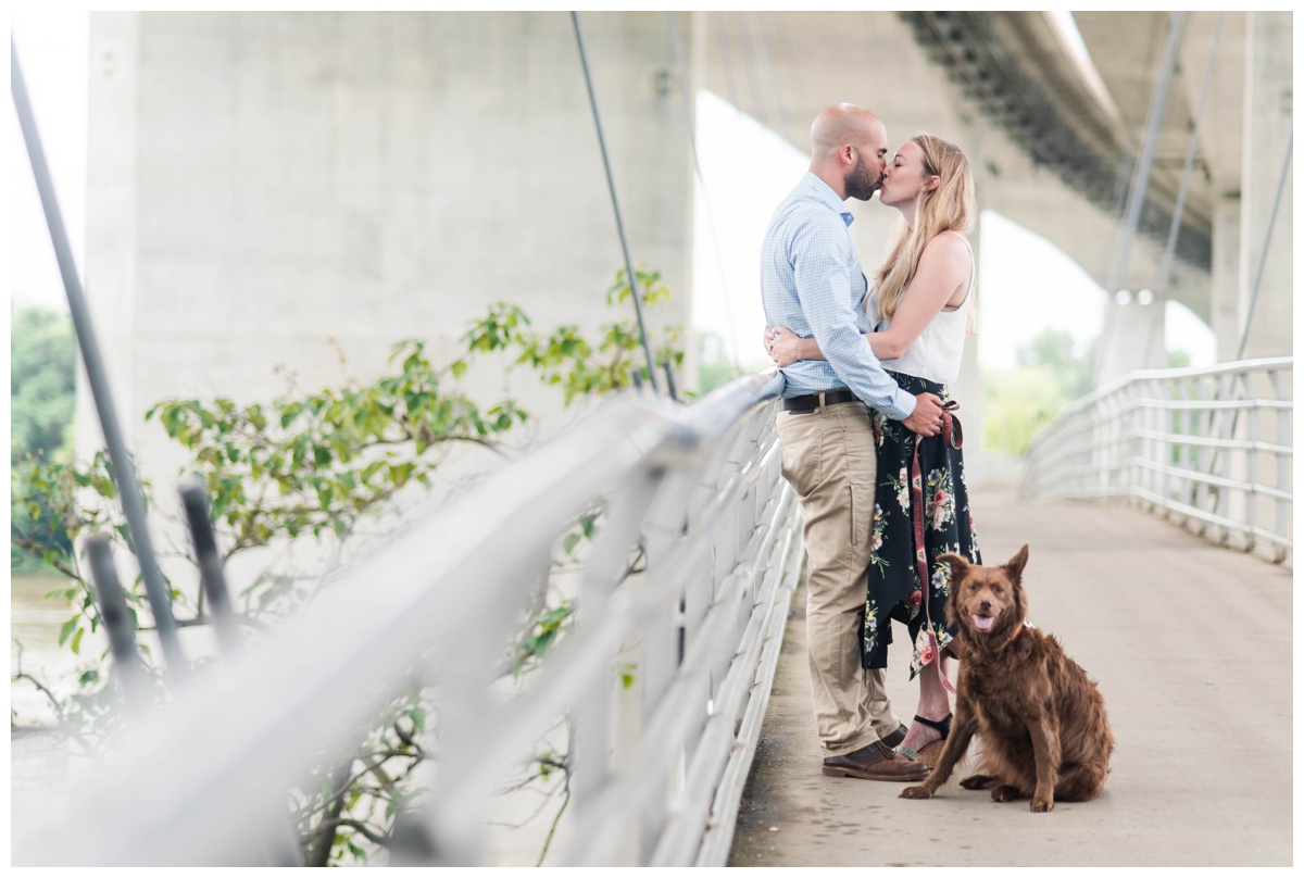 richmond rva virginia engagement photos at belle isle with a dog contemporary city inspired by sarah & dave photography