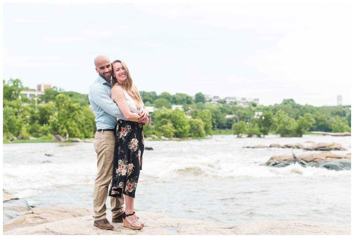 belle isle engagement photos with water james creek by rva virginia wedding photographers sarah & dave photography