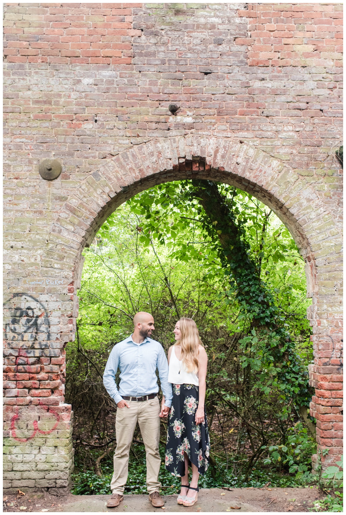 historic richmond virginia tredegar ironworks engagement photos with rva couple by wedding destination and elopement photographer sarah & dave photography