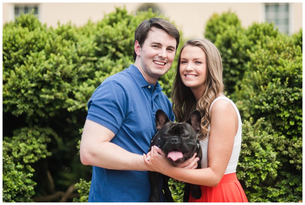 Summer Tudor Place Engagement in Washington DC by Sarah and Dave Photography in June