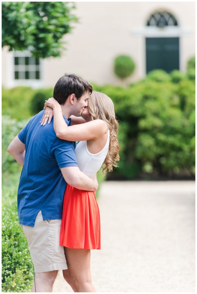 Summer Tudor Place Engagement in June by Sarah and Dave Photography DC wedding engagement elopement proposal photographer