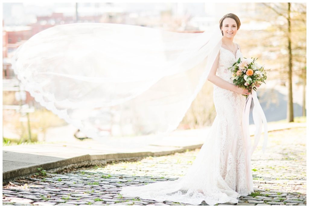 branch museum wedding in richmond va by rva wedding photographer sarah & dave photography bridal portrait outdoors