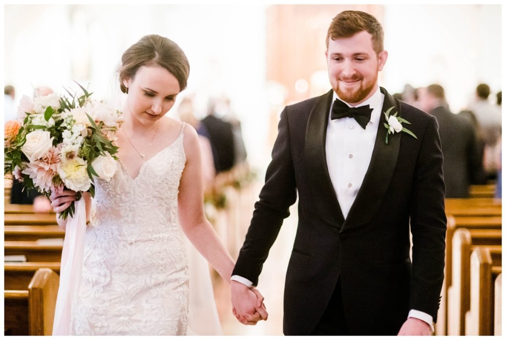 branch museum wedding in richmond va by rva wedding photographer sarah & dave photography holding hands just married