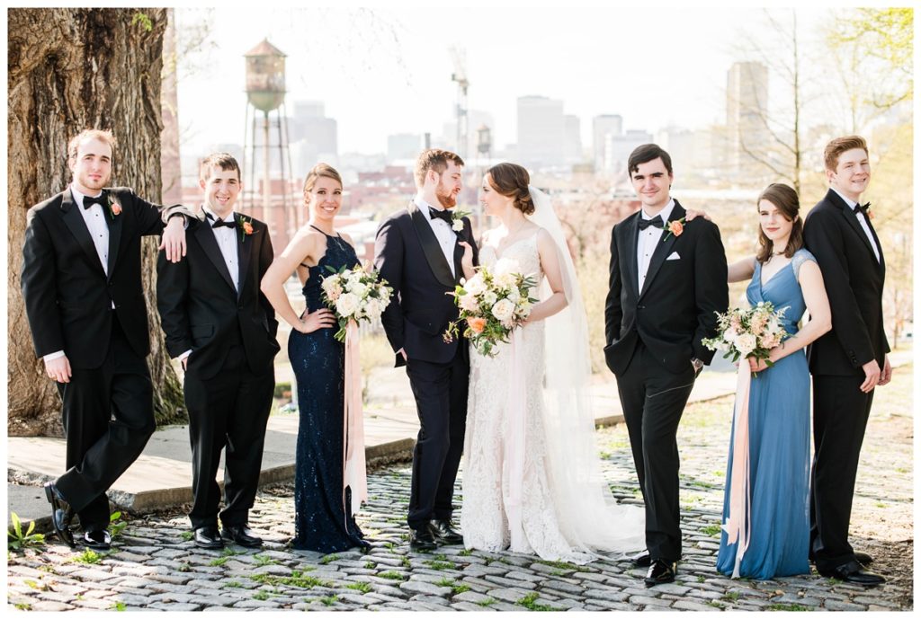 branch museum wedding in richmond va by rva wedding photographer sarah & dave photography formal portrait outdoors in color