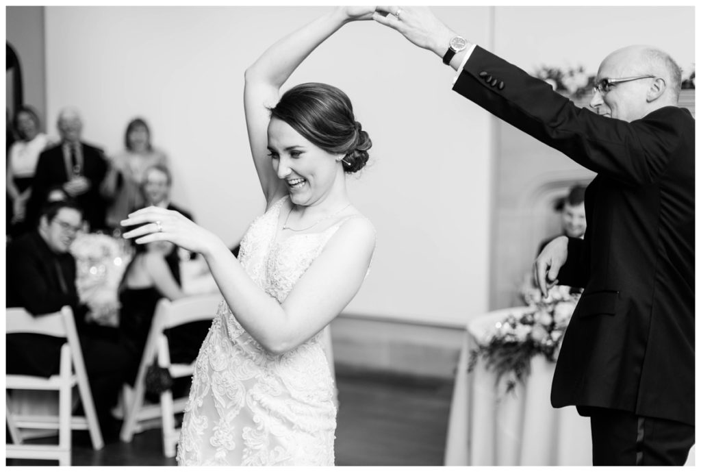 branch museum wedding in richmond va by rva wedding photographer sarah & dave photography bride dancing with dad
