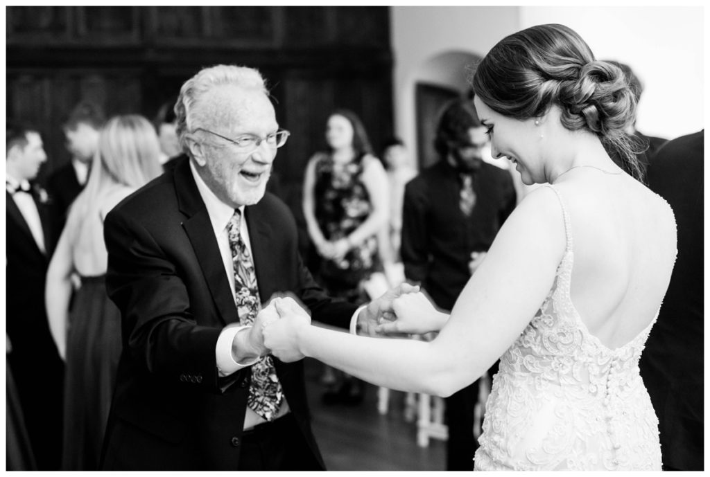 branch museum wedding in richmond va by rva wedding photographer sarah & dave photography bride dancing with grandfather