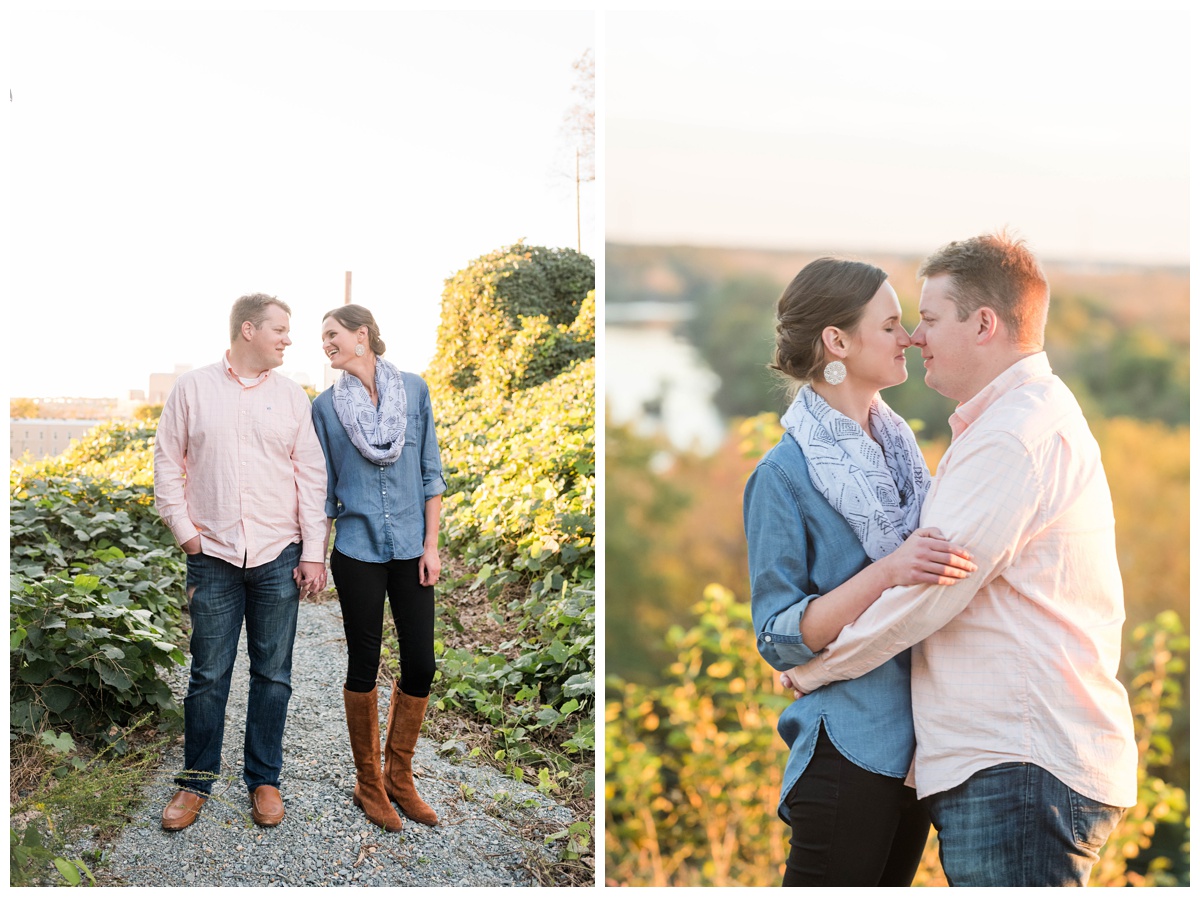 cannot get over how cute they are. classic fall engagement photos at libby hill park in richmond