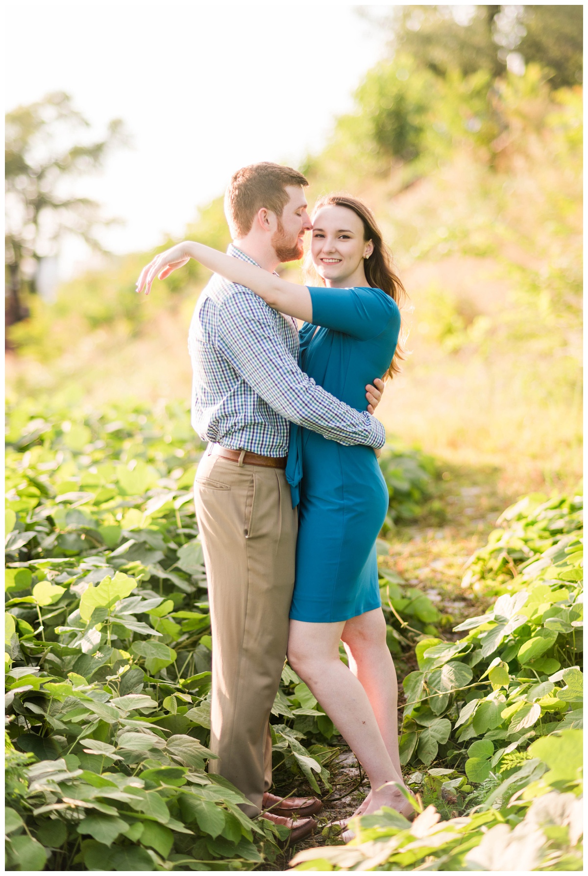 engagement photos with grace and reid at libby hill park in the spring time in richmond