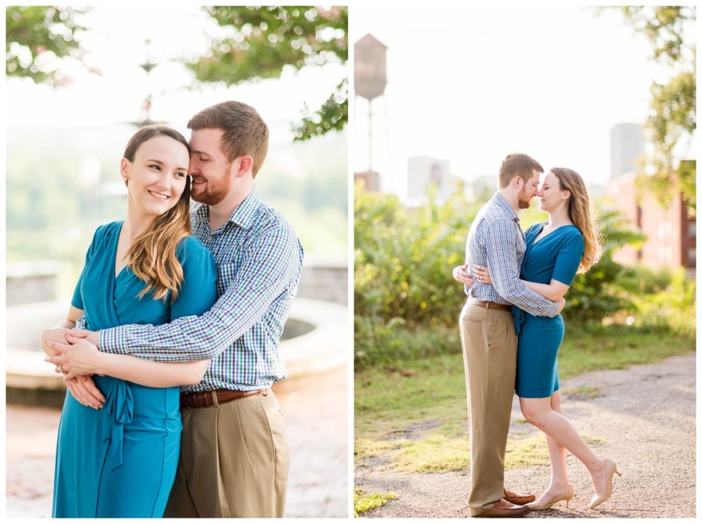 richmond engagement photos with grace and reid at libby hill park in the spring 
