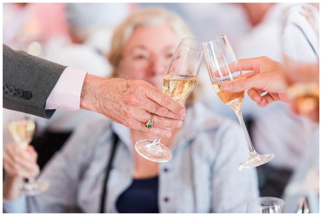 cheers toasts speeches - wedding reception detail photo