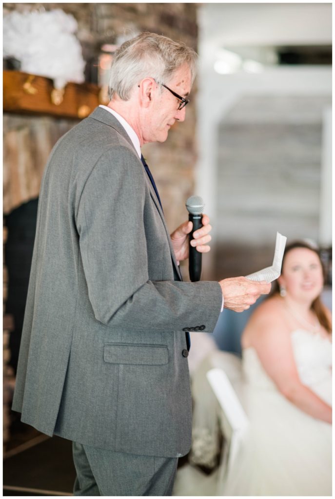 speech at wedding reception at the boathouse at sunday park