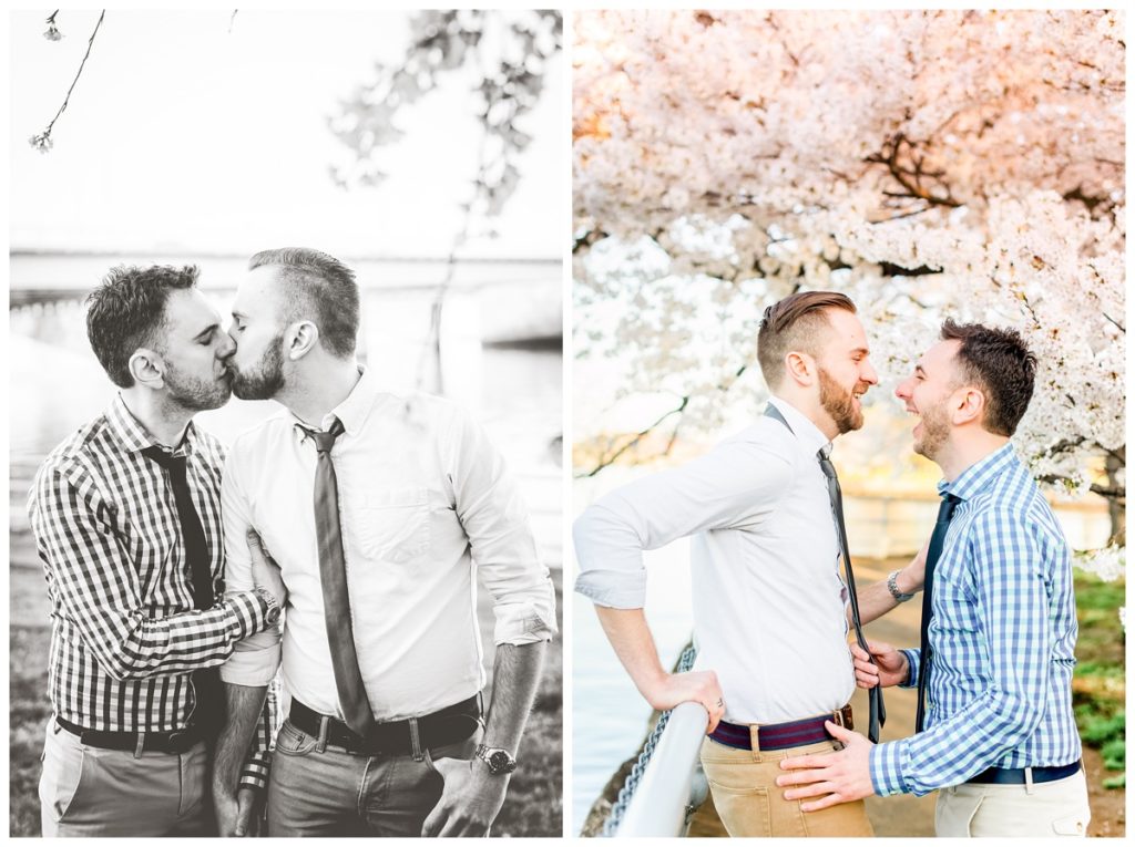 cherry blossom engagement photos by sarah & dave photography - featured in UWL United With Love