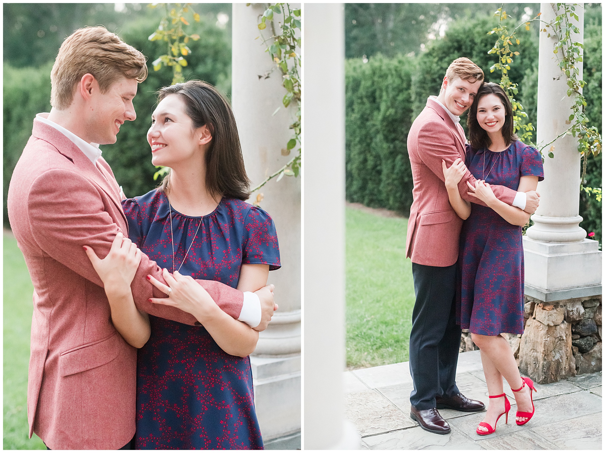 engagement in august in the summer with christine and dallas. by richmond rva wedding photographer, sarah & dave photography