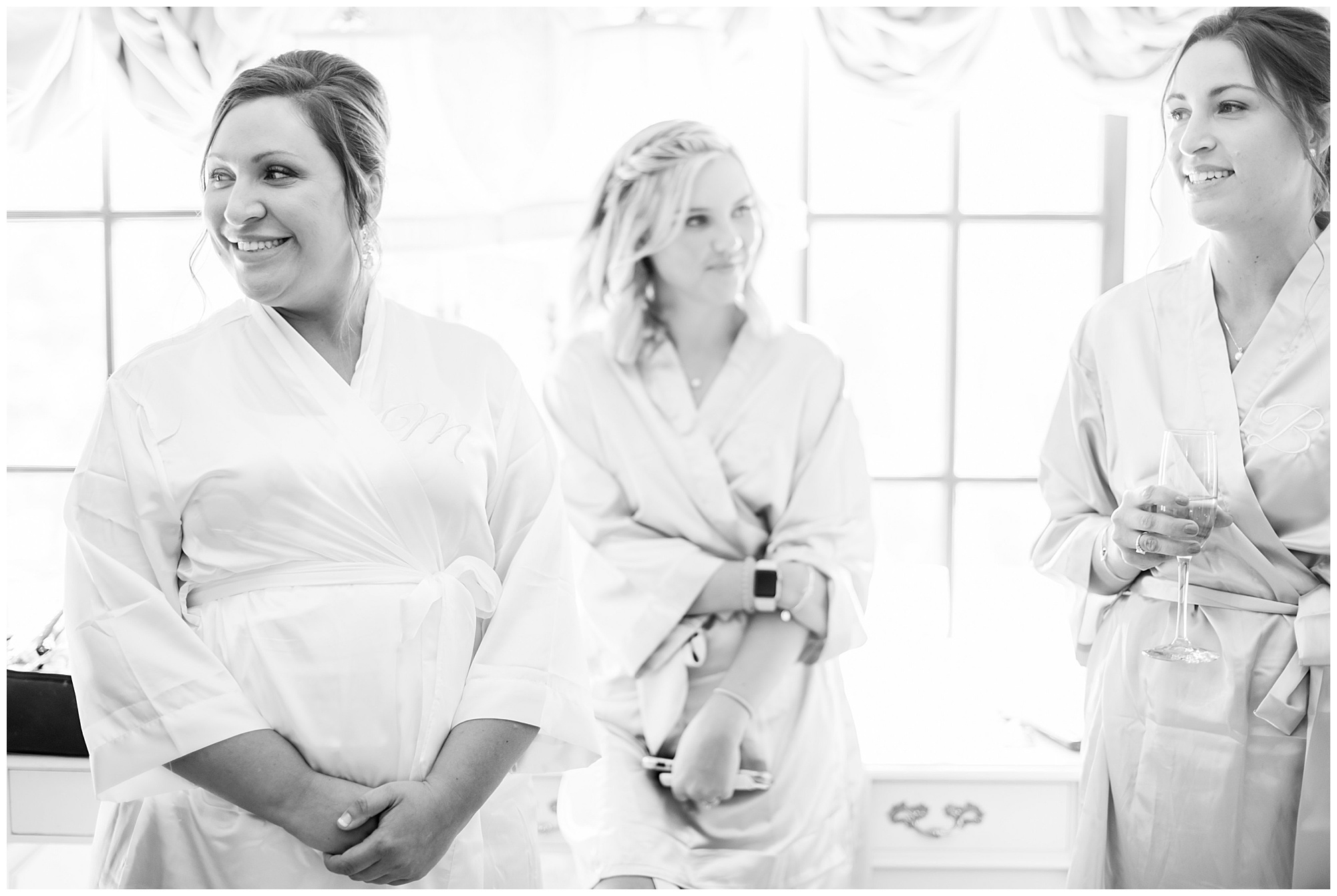 getting ready moment of our rva bride at dover hall. by richmond wedding photographer Sarah & Dave Photography