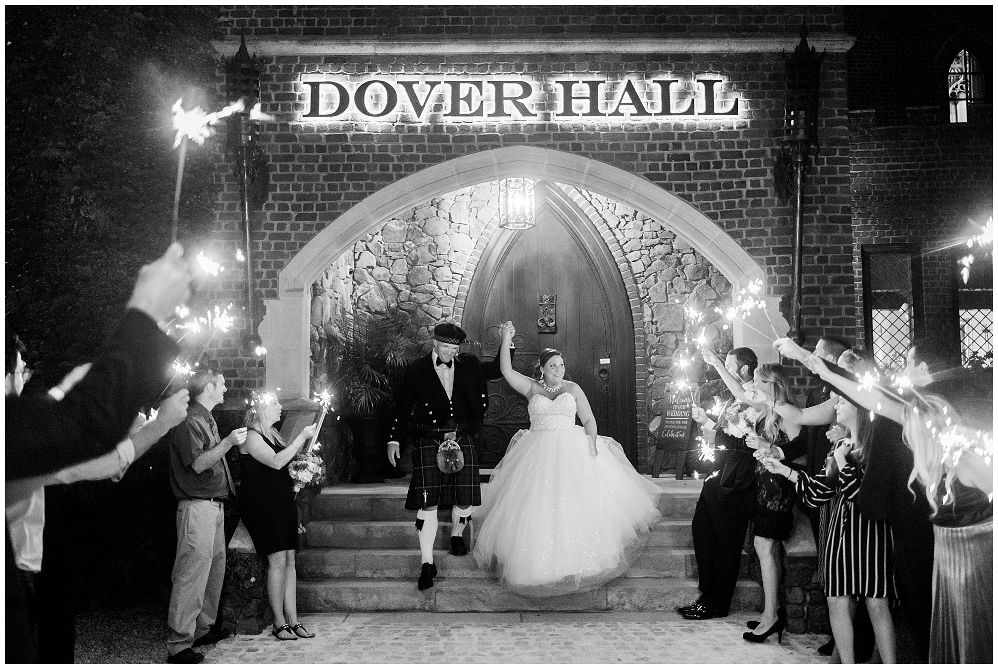 the grand exit at dover hall estate by rva wedding photographer Sarah & Dave Photography