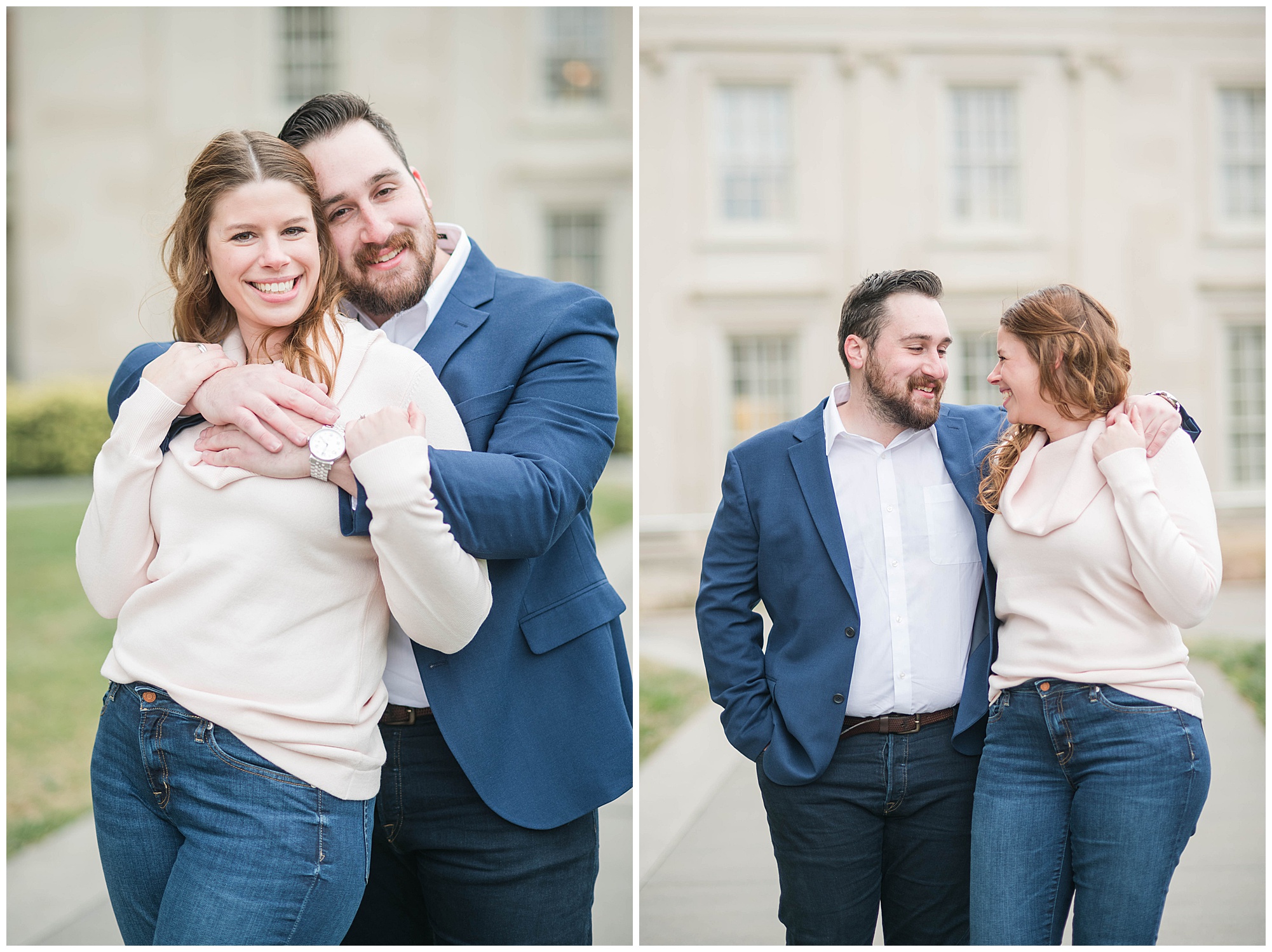 virginia museum of fine arts photos. engagement photos in the fall. in november. by richmond rva wedding photographer, sarah & dave photography