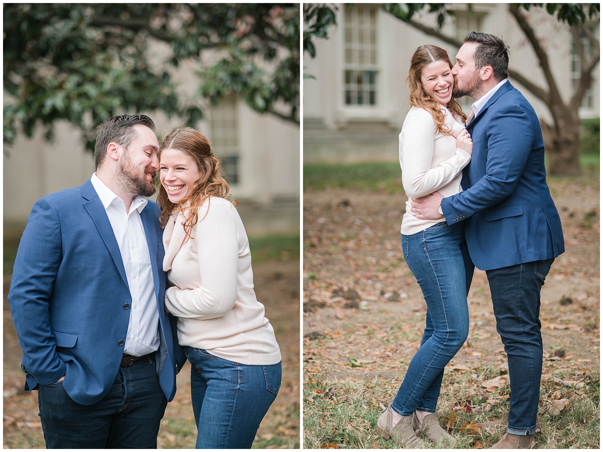 Virginia museum of fine arts engagement photos in richmond. in the fall. in november. by rva wedding photographer, sarah & dave photography.