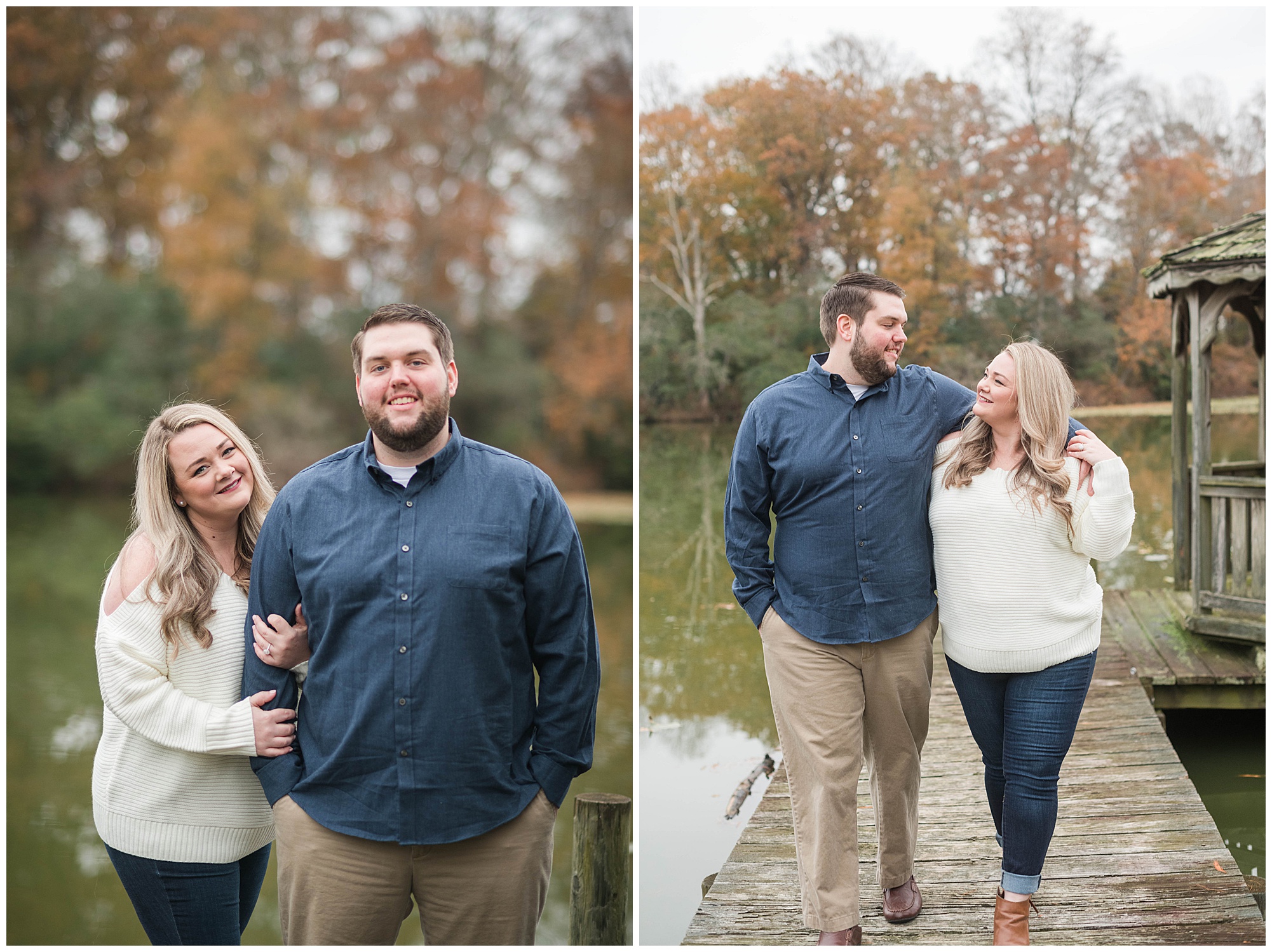 hollyfield engagement photos in manquin virginia. in the fall. in november. by rva wedding photographer, sarah & dave photography