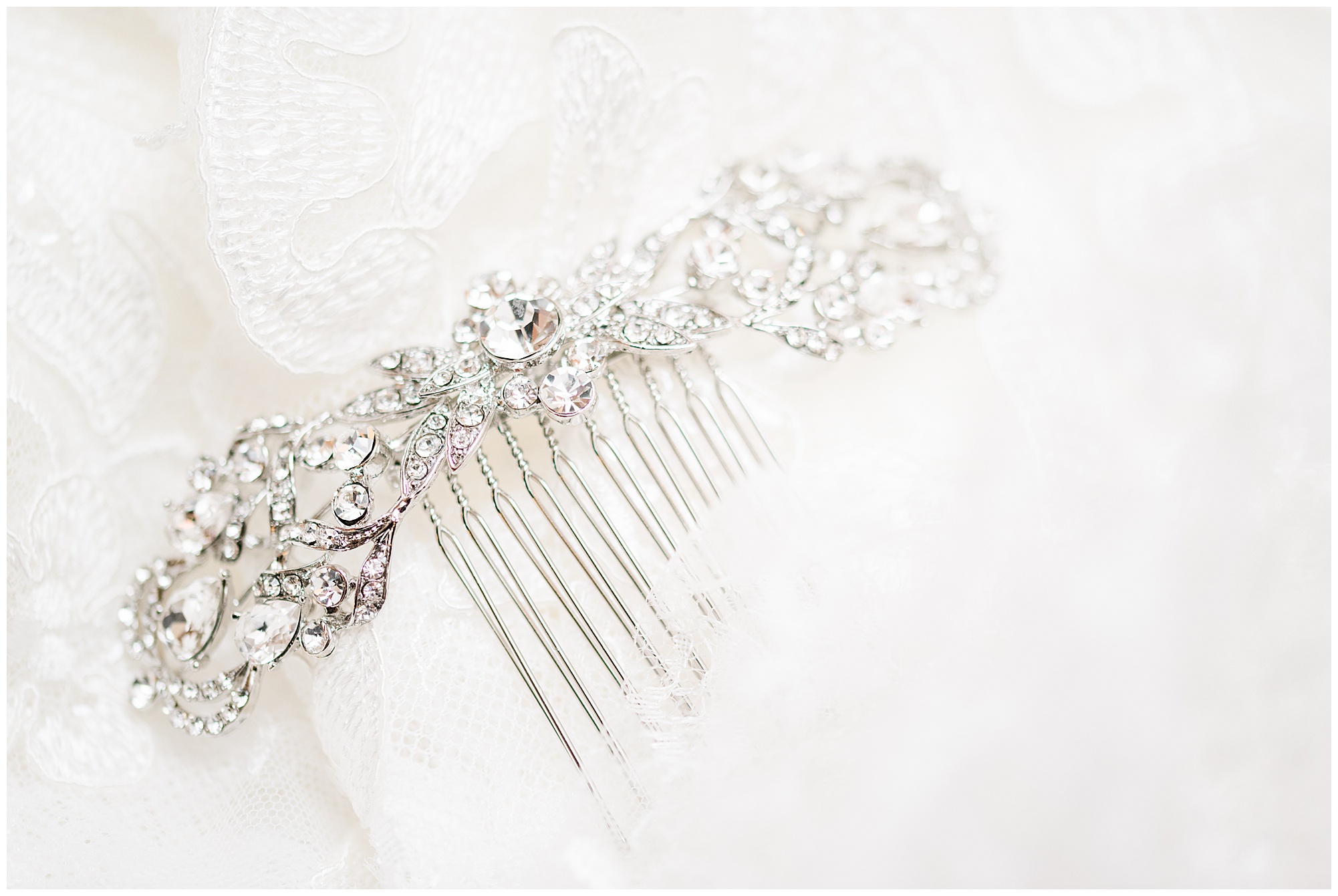 jeweled crystal hair accessory. hair clip. prewedding day detail photo. by richmond va wedding photographer, sarah & dave photography