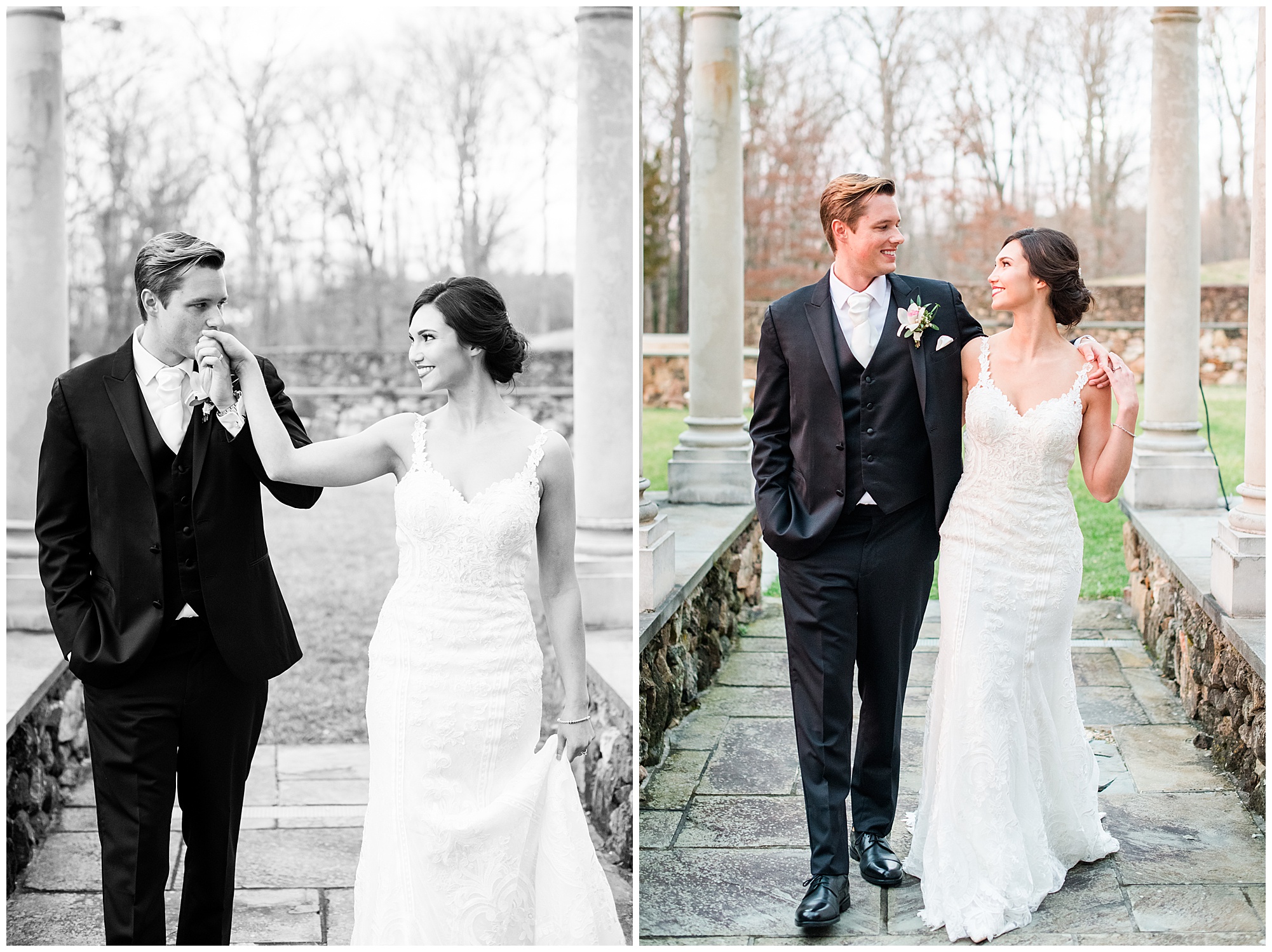 bride and groom formal portraits at dover hall estate. by sarah & dave photographer, richmond rva wedding photographer.
